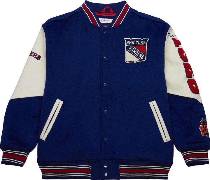 Mitchell & Ness M&N Vintage Varsity Wool Jacke - NHL New York Rangers - XXL (XXL)