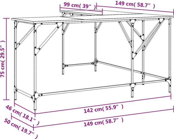Produktbild VidaXL Idwal (149 x 149 x 75 cm)
