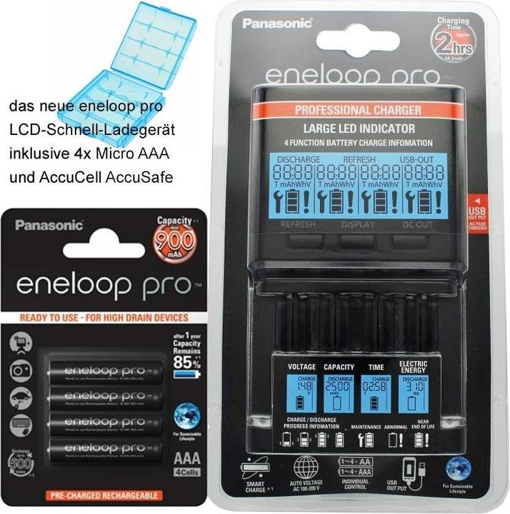 Image du produit Panasonic BQ-CC65 (4 pcs, AAA, Piles rechargeables + chargeur)