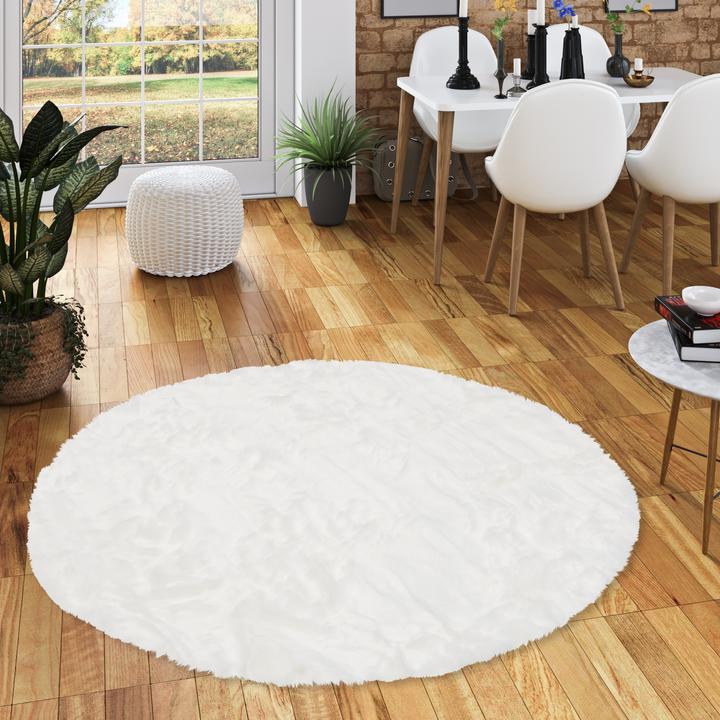 Produktbild Pergamon Luxus Super Soft Fellteppich Aspen Rund Meliert (160 x 160 cm)