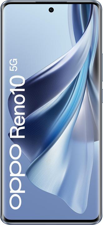 Produktbild OPPO Reno 10 (256 GB, Ice Blue, 6.70", Dual SIM, 0.00 Mpx, 5G)