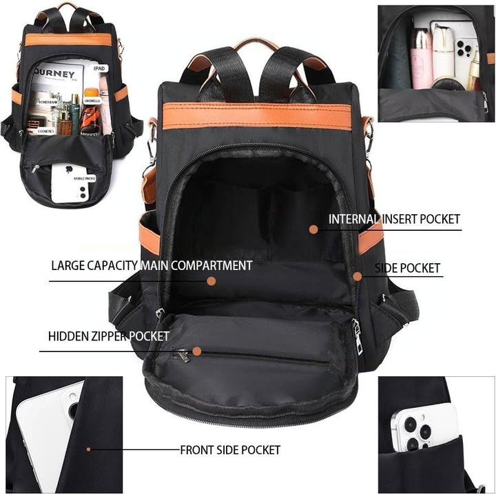 Immagine prodotto Only-Bags.Store Rucksack klein, Anti-Diebstahl-Tasche, Mini-Rucksack für, Stadt-Rucksack moderne elegante für