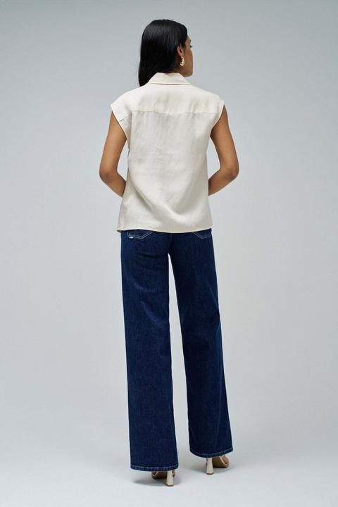 Immagine prodotto Salsa Jeans Kurzarmbluse Blouse Lightdenim (XS)
