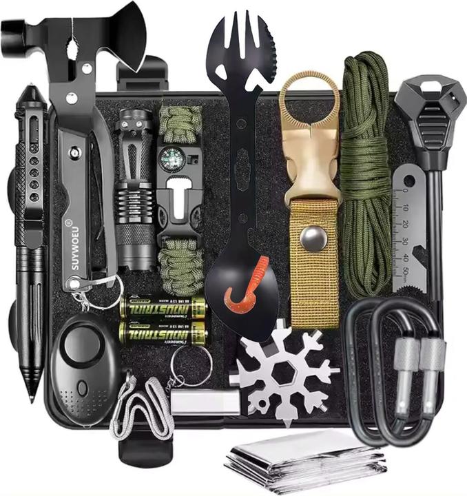 Produktbild Hermex 16in1 Outdoor-Survival-Box (16 Funktionen)