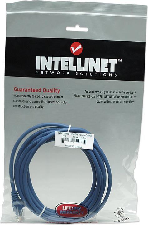 Actual product image Intellinet Patch cable (U/UTP, CAT5e, 5 m)