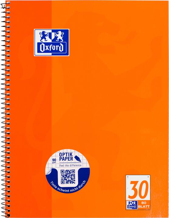 Produktbild Oxford Collegeblock (A4+, Blanko, Harter Einband)