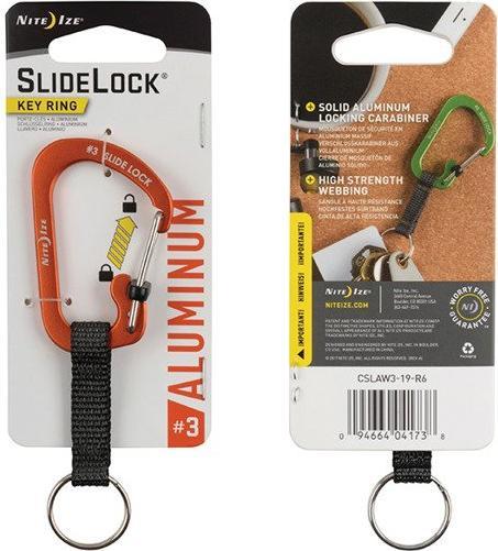 Immagine prodotto Nite Ize Moschettone in alluminio con anello portachiavi SlideLock