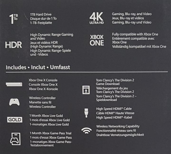 Immagine prodotto Microsoft Xbox One X