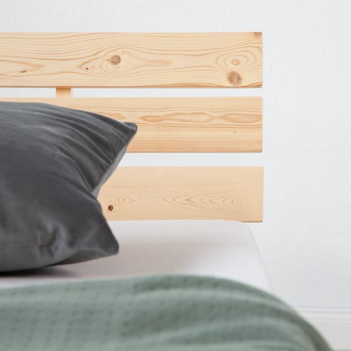 Produktbild Jamb Einzelbett Holzbett 90x200cm Natur (90 x 200 cm)