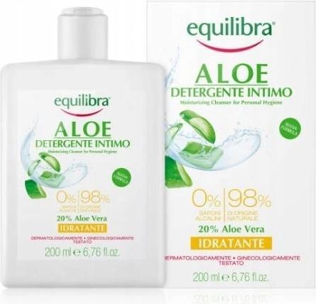 Actual product image Equilibra Moisturising Gel for Intimate Hygiene Aloe Vera 200 ml (200 ml, Intimate gel)