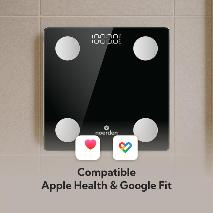 Actual product image Noerden VITA Smarte Personenwaage mit Bluetooth schwarz