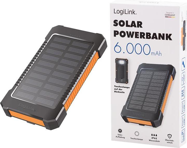 Image du produit LogiLink Banque d'énergie solaire (8000 mAh, 10 W, 29.60 Wh)
