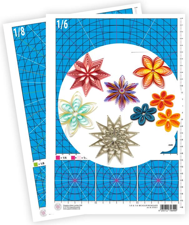 Produktbild Papier+ideen Quilling 1/6 und 1/8 Massboard A4