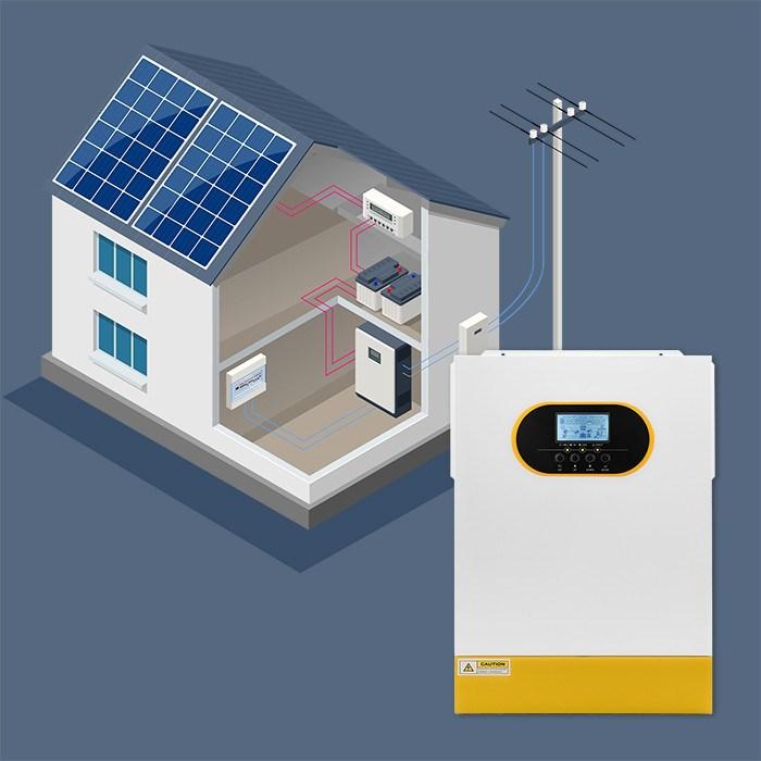 Produktbild Qoltec 6 2 kVA netzunabhängiger Hybrid-Solarwechselrichter | 6 2 kW | 120 A | MPPT | LCD-Anzeige | B
