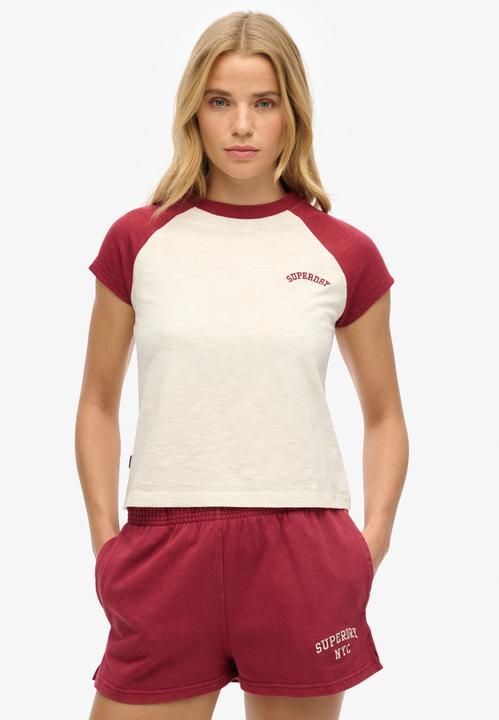 Image du produit Superdry T-shirt en coton bio à manches raglan et à logo Essential (12)