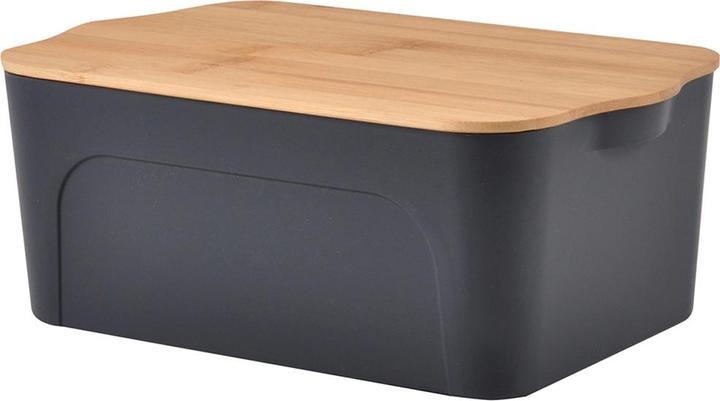 Produktbild Swiss Natura Aufbewahrungsbox mit Deckel, Metall und Bambus, 28 x 18 x 10,5 cm