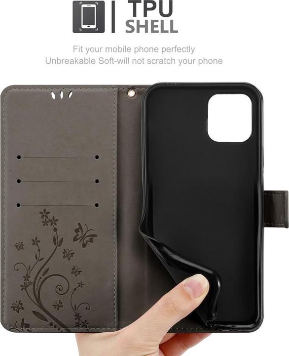 Image du produit Cadorabo Pochette Flower Book (Apple iPhone 12 mini)