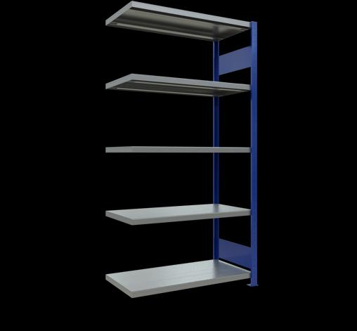 Stecksystem Anbauregal MULTIplus250 mit Längenriegel