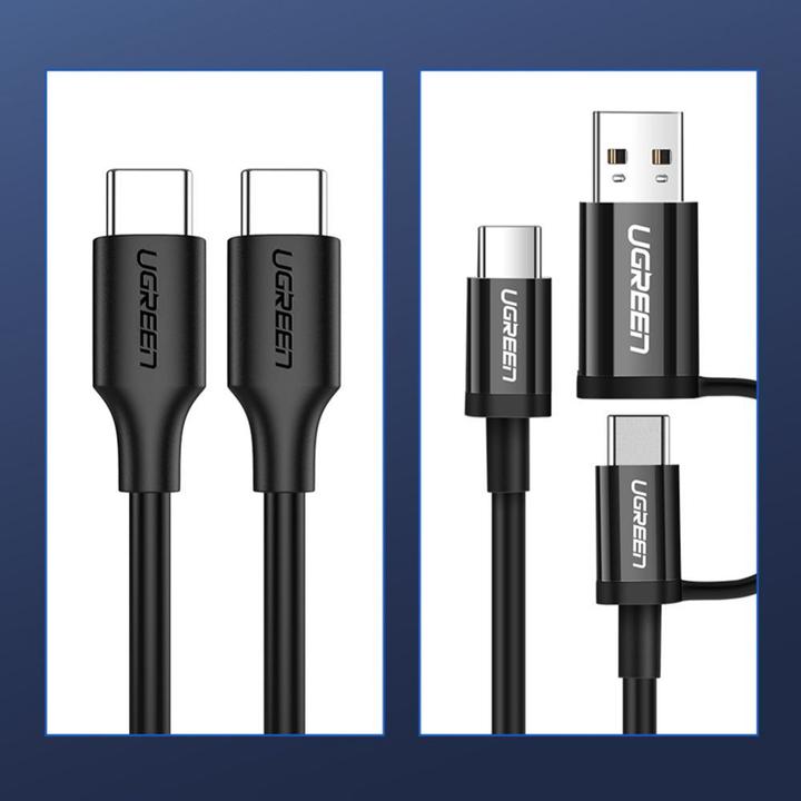 Produktbild Ugreen USB-C Power Delivery QC 3.0 20V 3A 60W (1 m, USB 2.0)