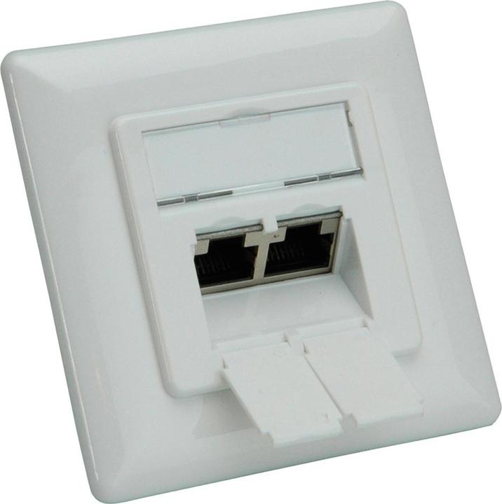 Immagine prodotto Roline Presa Cat.6A, 2x STP, montaggio a filo, bianco (U/UTP, CAT6a, 7 m)