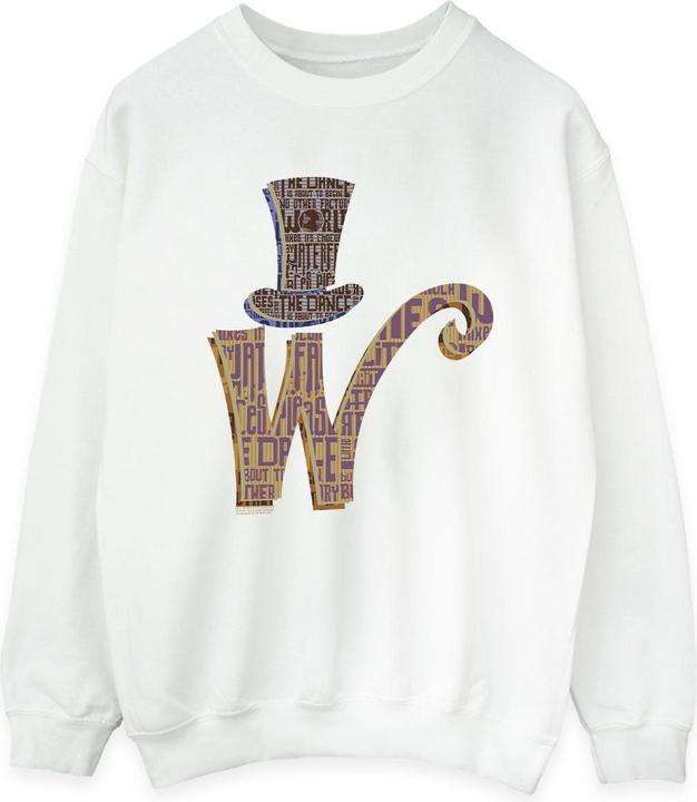 Willy Wonka & the Chocolate Factory W Logo Hat Sweatshirt (XL)