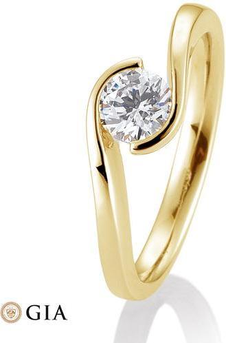 Breuning Ring Schwung 0,40-0,60 ct. (57, 585/14 K Gold)