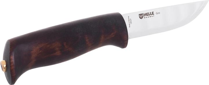 Immagine prodotto Helle Coltello da cintura GRO, acciaio Sandvik 12C27, inossidabile, manico in legno di betulla, fodero in (9.30 cm)