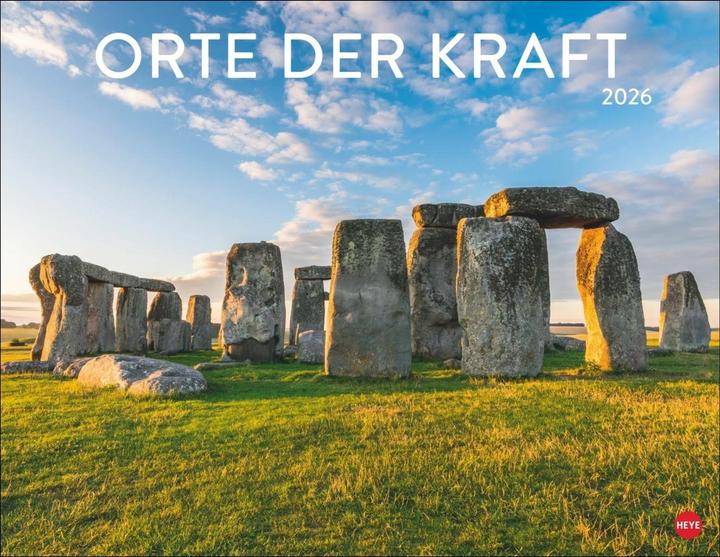 Produktbild Orte der Kraft Posterkalender 2026 (44 x 34 cm, Harter Einband, Deutsch)