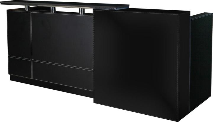 Image du produit Jet-Line Comptoir d'accueil Philadelphia noir 2,5 m