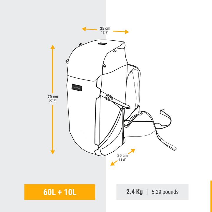 Actual product image Forclaz Travel 900 (60 l)