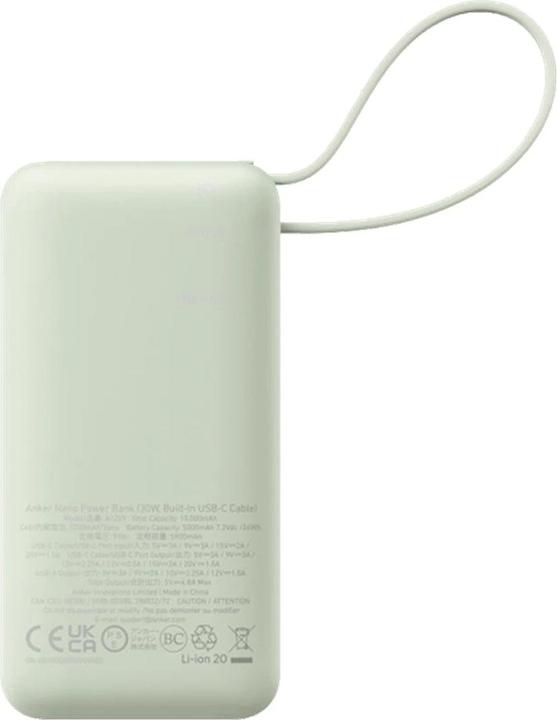 Productafbeelding Anker 545 Nano Power Bank 10000mAh PD 30W groen (10000 mAh, 30 W, 30 Wh)