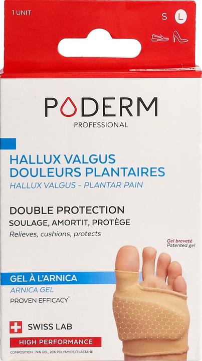 Immagine prodotto Poderm Doppia protezione per l'alluce valgo e il dolore plantare del tallone (Decompressione, 202.50 ml)