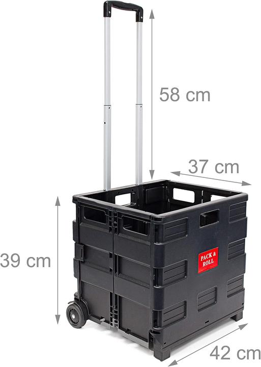 Actual product image Relaxdays Klappbares Einkaufstrolley-Set