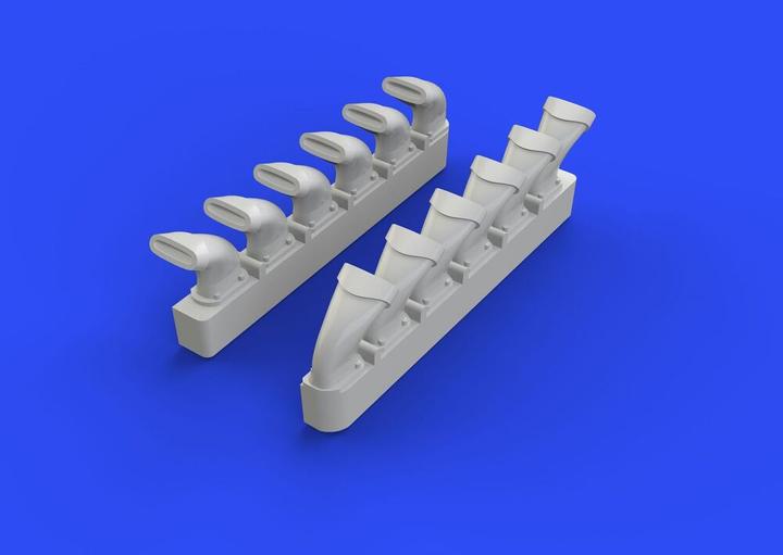 Image du produit Eduard Spitfire exhaust stacks-fishtail f.Eduar