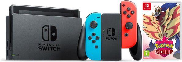 Produktbild Nintendo Switch + Pokémon Schild