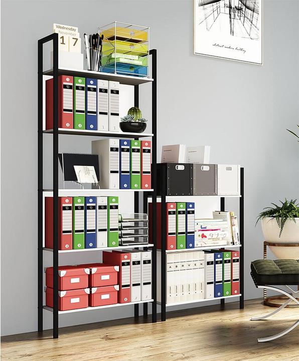Produktbild VCM Metall Stand Regal Bücher Flakos 3fach (100 x 56 x 24 cm)