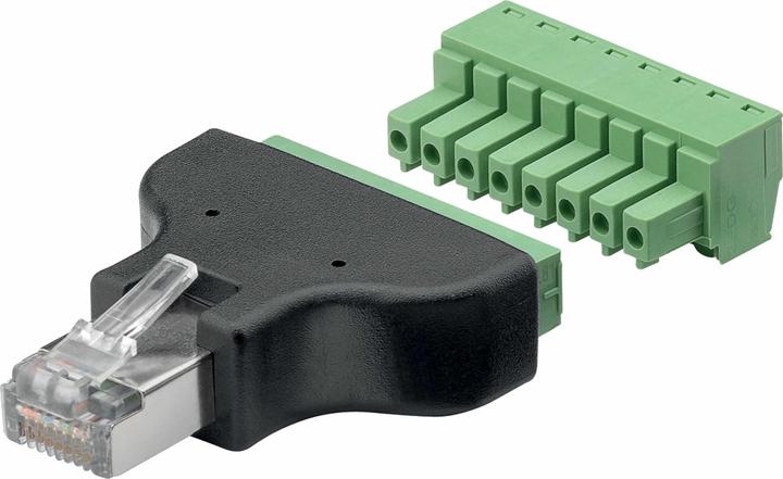 Produktbild Goobay Terminal Block 8-pin > RJ45-Stecker (8P8C)