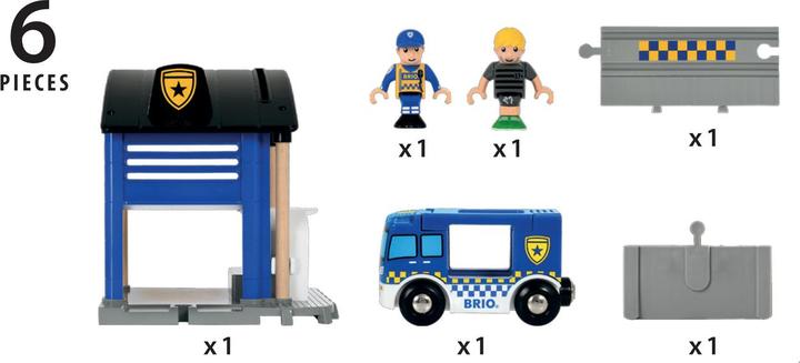 Immagine prodotto Brio Stazione di polizia con veicolo di emergenza