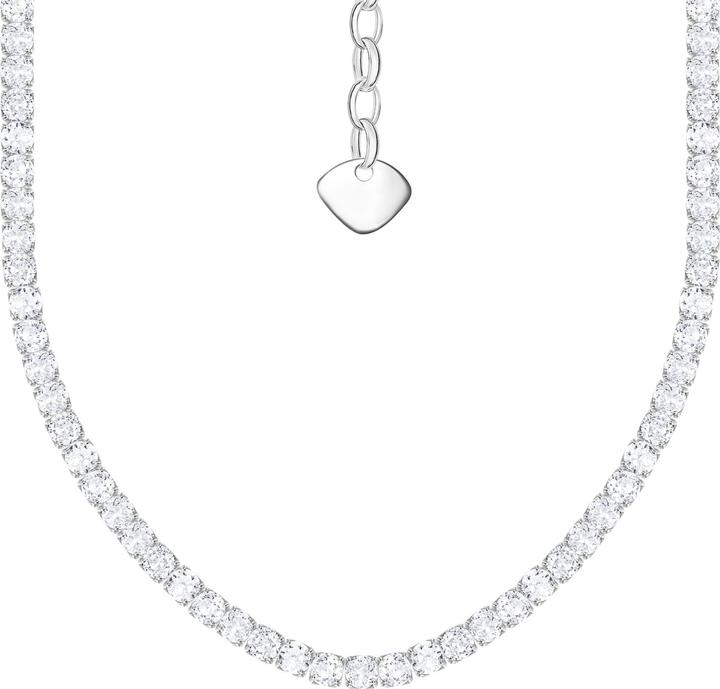 Produktbild Thomas Sabo Halskette mit weissen Steinen Silber (925er Silber, 38 - 42 cm)