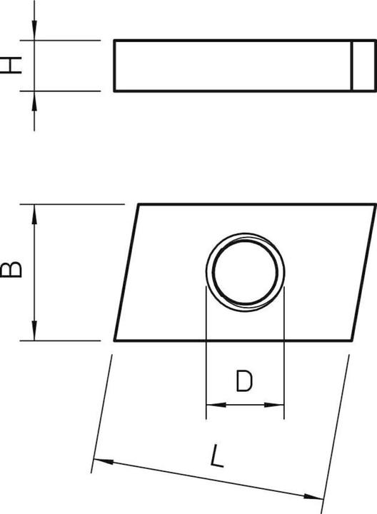 Actual product image OBO Bettermann Sliding nut (M6)