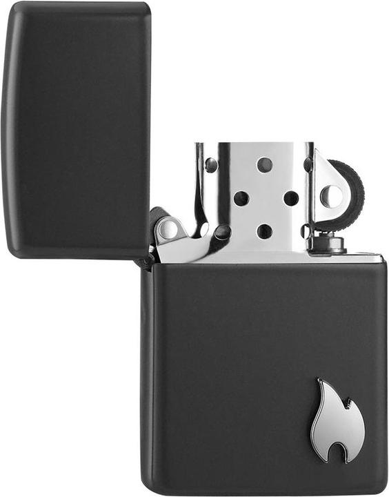 Actual product image Zippo Flame Black Matte