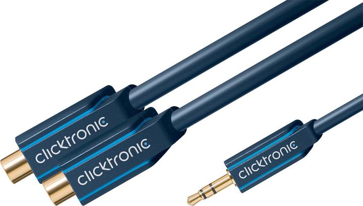 Produktbild Goobay MP3 Y-Adapter (0.10 m, 3.5mm Klinke (AUX), Cinch)