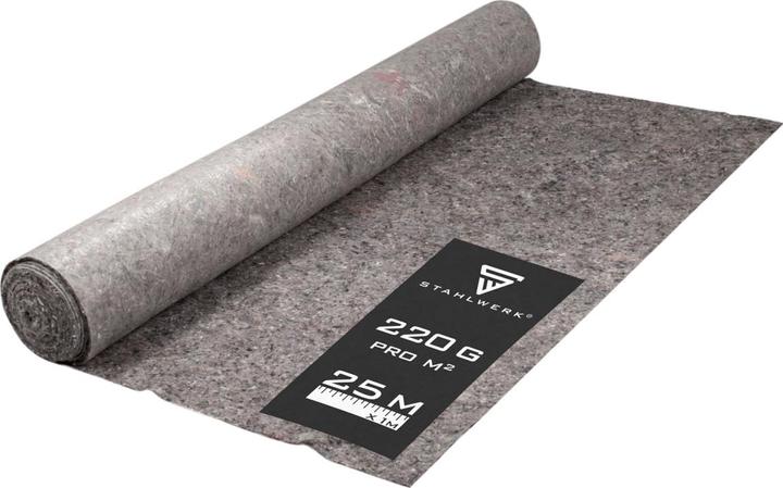 Produktbild Stahlwerk Abdeckvlies Malervlies Vliesrolle Schutzvlies Flies 50 M 220 g pro mÂ² (50 m, 1000 mm)