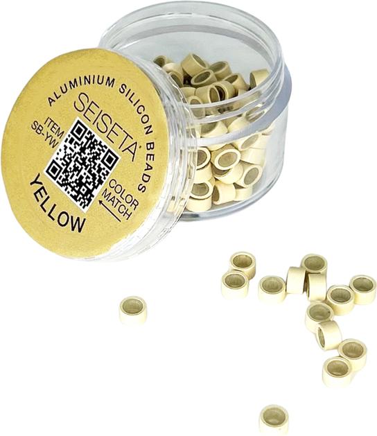 Actual product image Seiseta Aluminum Silicon Beads blond 150 Stk.
