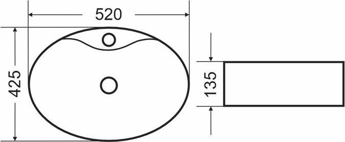 Productafbeelding Domoletti OPZETWASTAFEL 52CM ACB8041 (430 mm, 520 mm)
