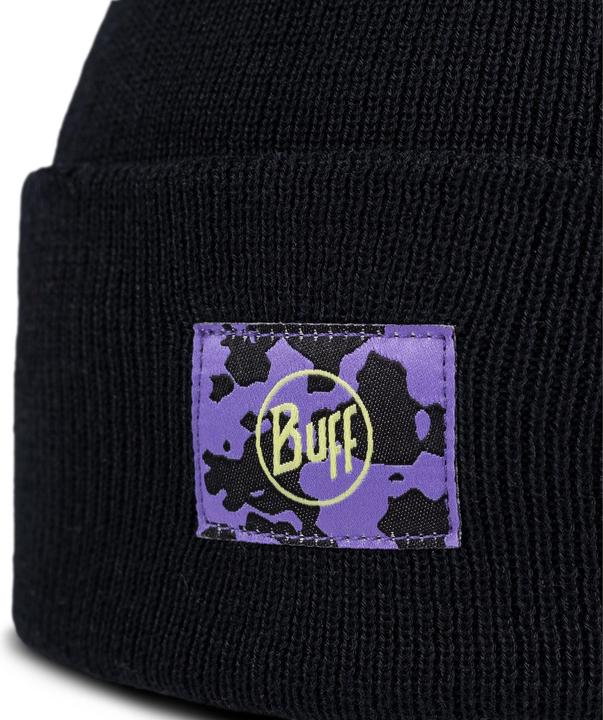 Actual product image Buff Jr Knitted Hat Bery Black (One size)