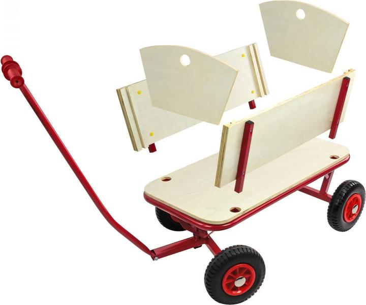 Produktbild Dema Holz Handwagen Handkarre Bollerwagen Transportwagen L 725 FUN mit PU Bereifung