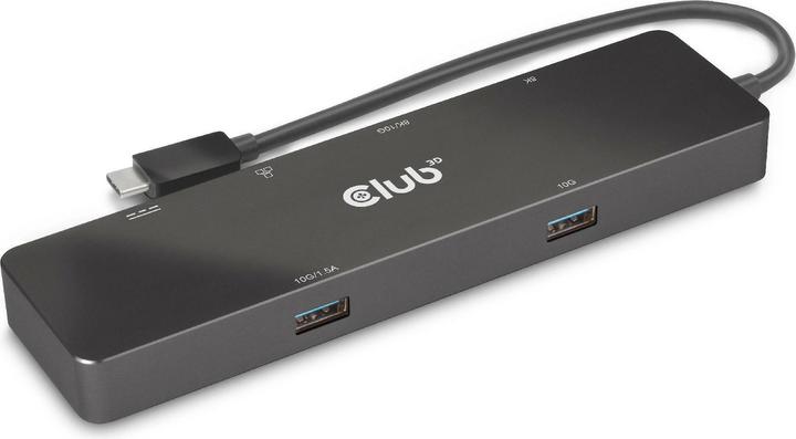 Productafbeelding Club 3D Club3D USB-C Dock > HDMI/USB-C(8K)/2xUSB/USB-C(PD100W)/RJ45 detailhandel (USB-C, 6 Havens)