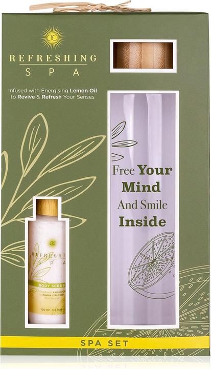 Immagine prodotto Accentra Set benessere REFRESHING SPA in confezione regalo, comprensivo di peeling corpo da 100 ml (Set per la cura del corpo)