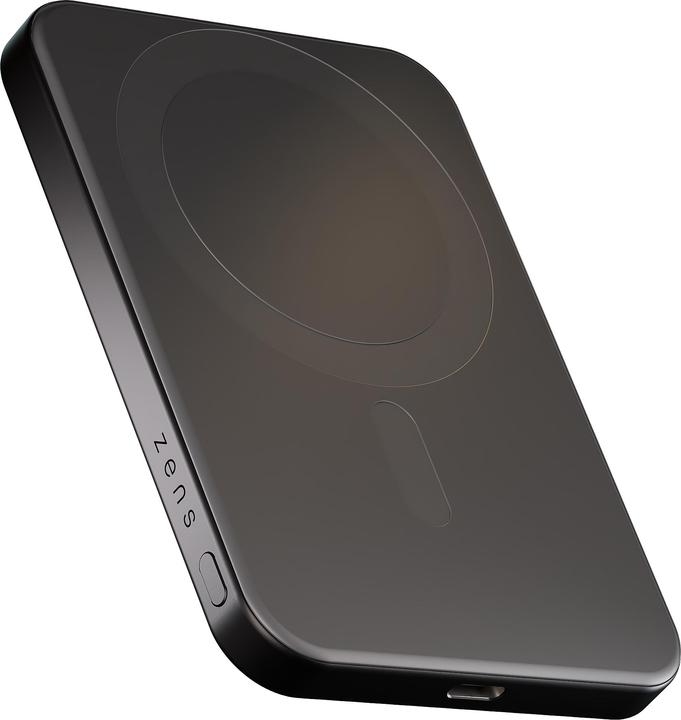Produktbild Zens Slim Qi2 Al Powerbank 5000mAh Black (5000 mAh, 15 W, 19.25 Wh)